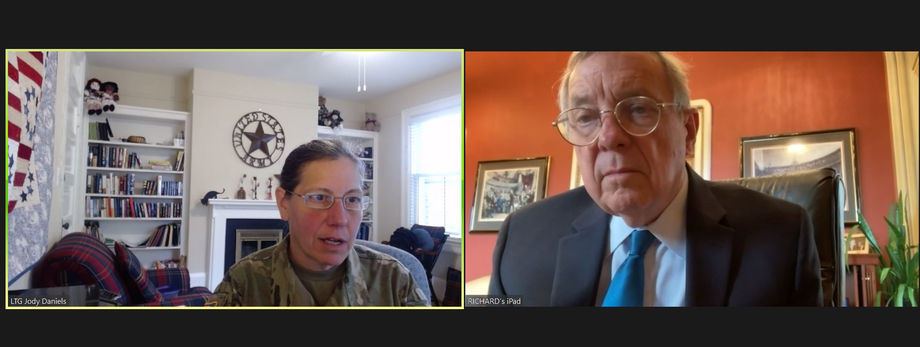 Durbin Discusses Sexual Assault Prevention In The Military With Army Reserve Chief Lieutenant General Daniels